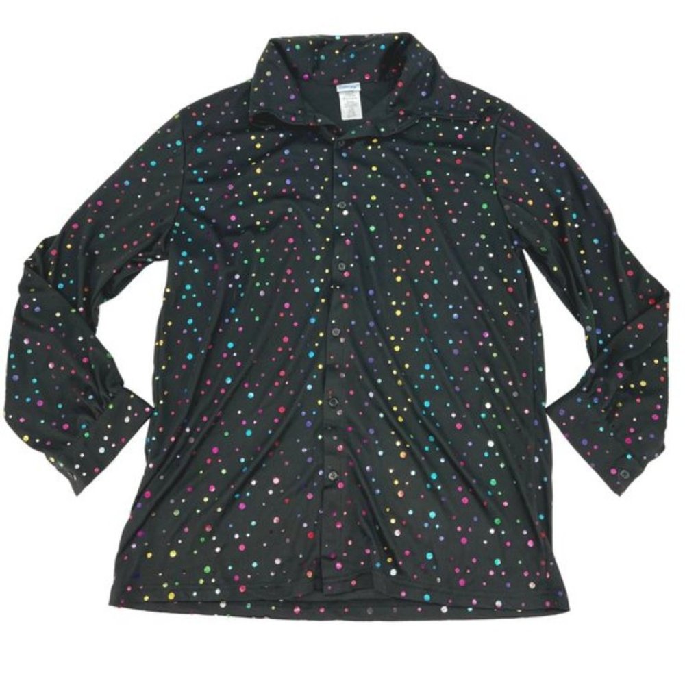 Dreamguy Button Down Shirt Black Size L